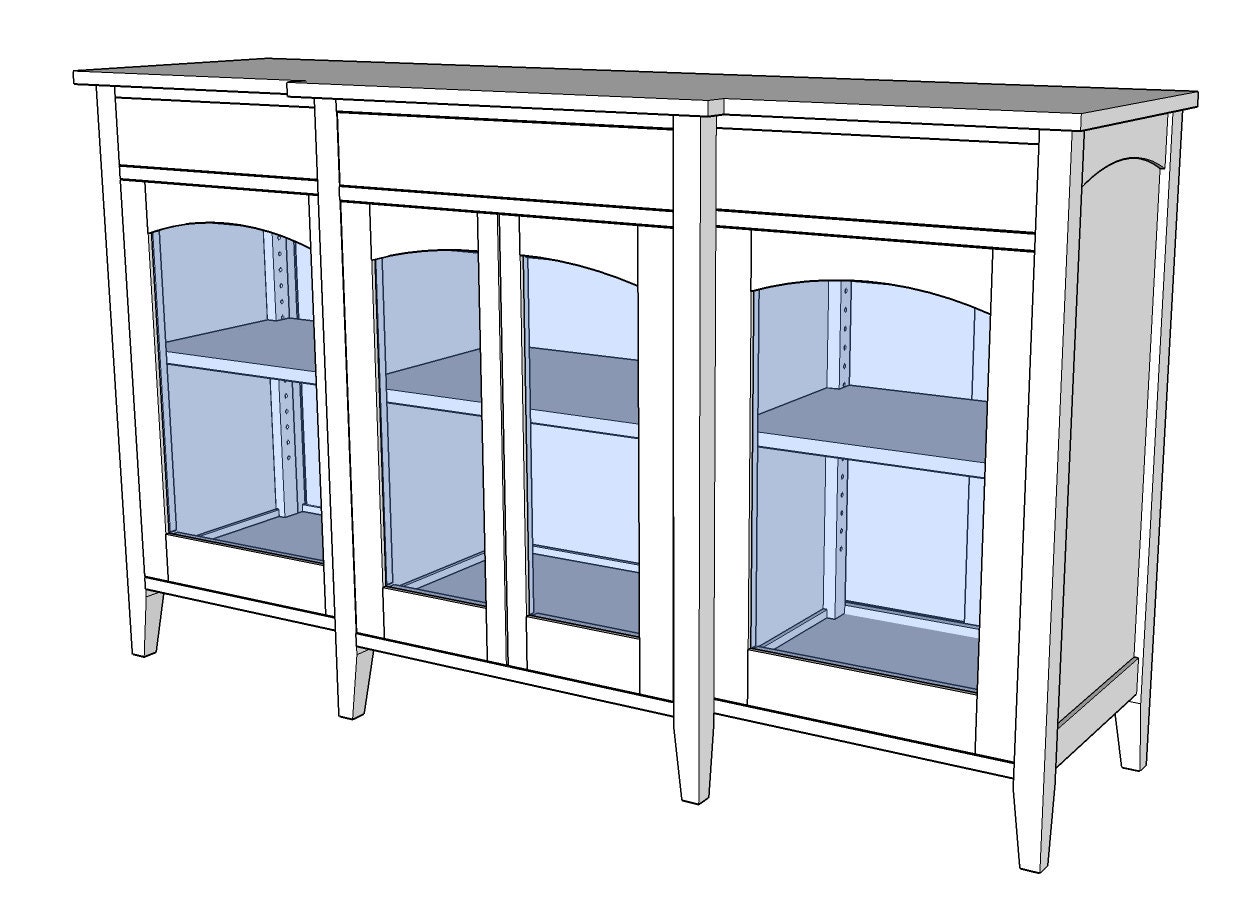 Buffet Cabinet Plans - Etsy