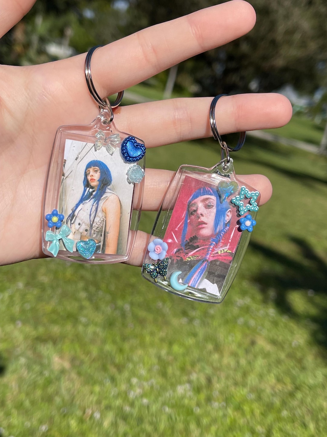 Ashnikko 2pc Decorated Photo Keychains