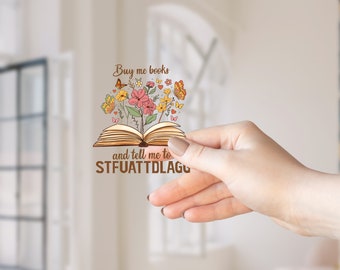 bookish sticker for Kindle e-reader sticker for book lover of dark romance gift for her book club quote for reader of dark academia