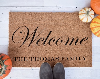 Custom Doormat - Personalized Doormat - Wedding Gift - Housewarming Gift - Front Doormat