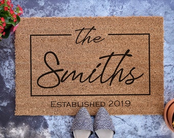 Custom Doormat - Personalized Doormat - Wedding Gift - Housewarming Gift - Front Doormat