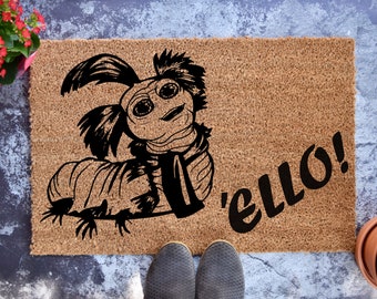 Ello Worm Door Mat - Caterpillar - Personalized Doormat - Wedding Gift - Housewarming Gift - Front Doormat
