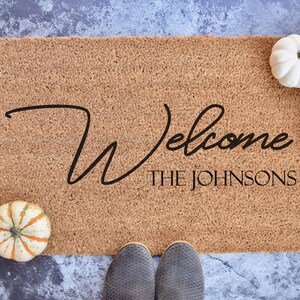 Custom Doormat - Personalized Doormat - Wedding Gift - Housewarming Gift - Front Doormat