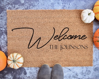 Custom Doormat - Personalized Doormat - Wedding Gift - Housewarming Gift - Front Doormat