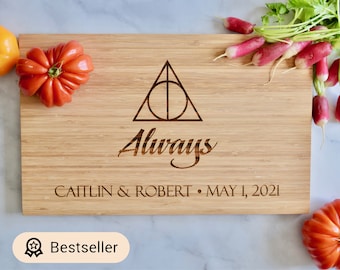 Always - Classic - Custom Engraved Cutting Board - Personalized - Wedding - Engagement - Gift