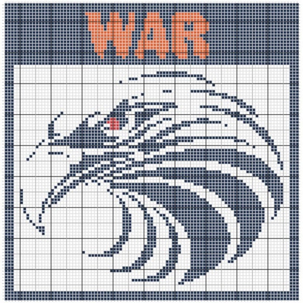 Auburn University "War Eagle" C2C Afghan Crochet Pattern with Written Instructions