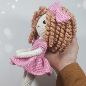 Crochet Curly Doll Amigurumi Pattern (PDF Download)