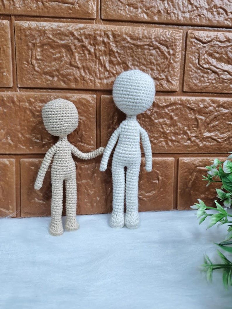 Crochet Doll Body Pattern – Mini No-Sew Amigurumi Tutorial (PDF Pattern) image 5