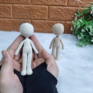 Crochet Doll Body Pattern – Mini No-Sew Amigurumi Tutorial (PDF Pattern) image 8