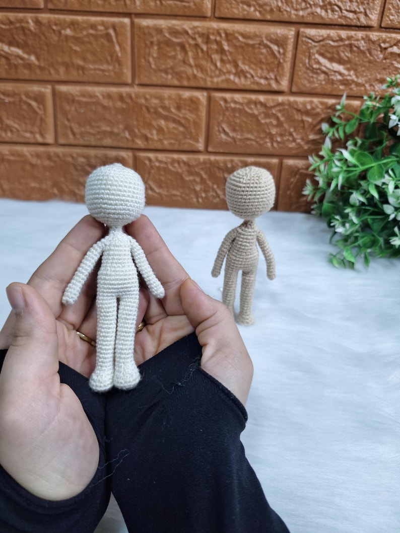 Crochet Doll Body Pattern – Mini No-Sew Amigurumi Tutorial (PDF Pattern) image 8