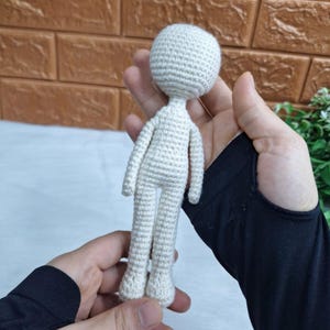 Crochet Doll Body Pattern – Mini No-Sew Amigurumi Tutorial (PDF Pattern) image 3