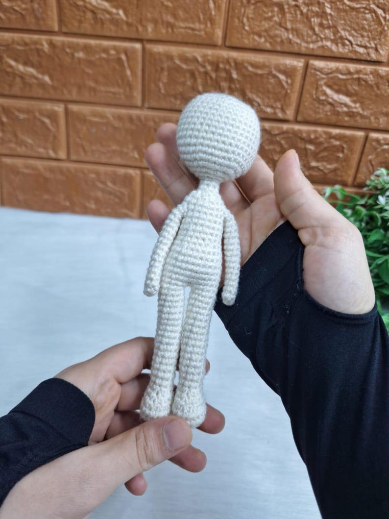 Crochet Doll Body Pattern – Mini No-Sew Amigurumi Tutorial (PDF Pattern) image 3