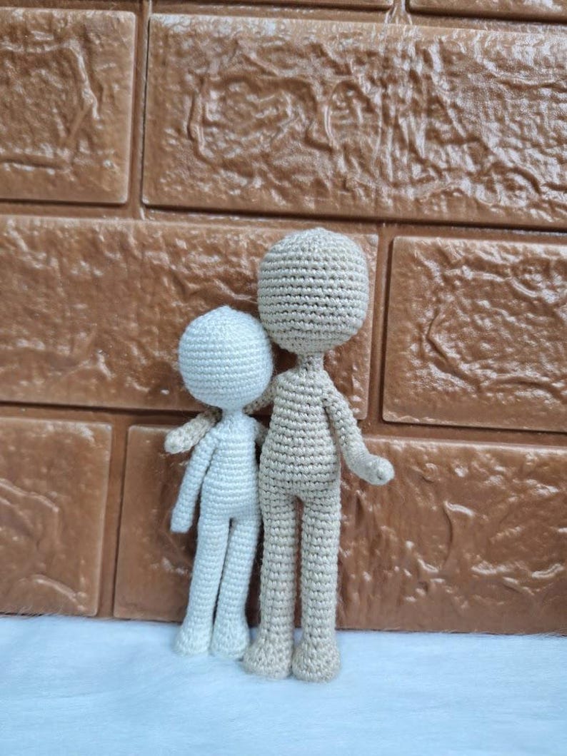 Crochet Doll Body Pattern – Mini No-Sew Amigurumi Tutorial (PDF Pattern) image 6
