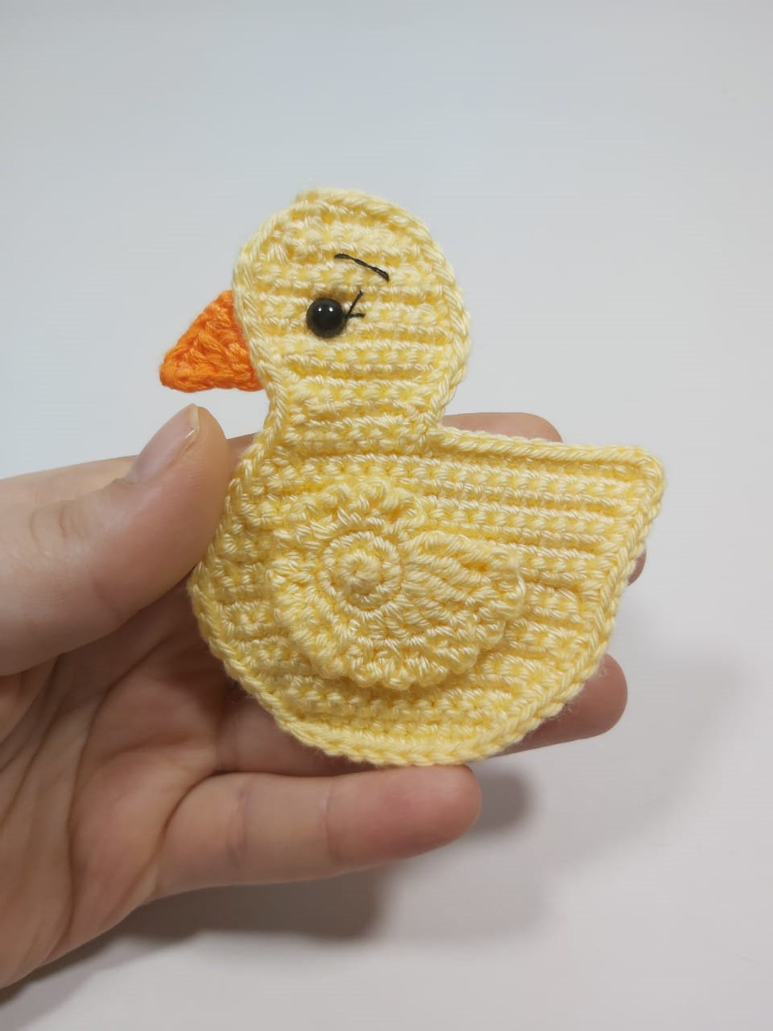 Crochet Applique Duck Applique Pattern Etsy