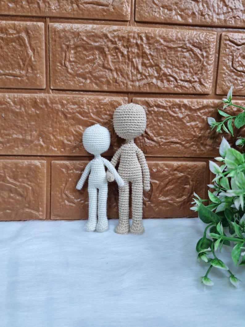 Crochet Doll Body Pattern – Mini No-Sew Amigurumi Tutorial (PDF Pattern) image 9