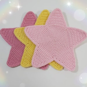 Crochet Star Applique Pattern: Easy Level (Digital Download)