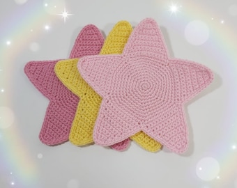 Crochet Star Applique Pattern: Easy Level (Digital Download)