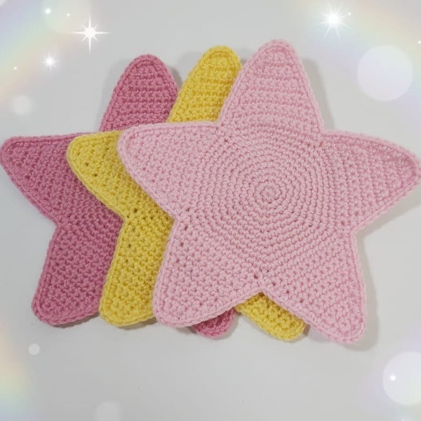 Crochet Star Applique, Simple Crochet Star
