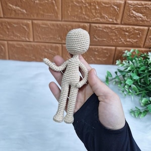 Crochet Doll Body Pattern – Mini No-Sew Amigurumi Tutorial (PDF Pattern) image 4