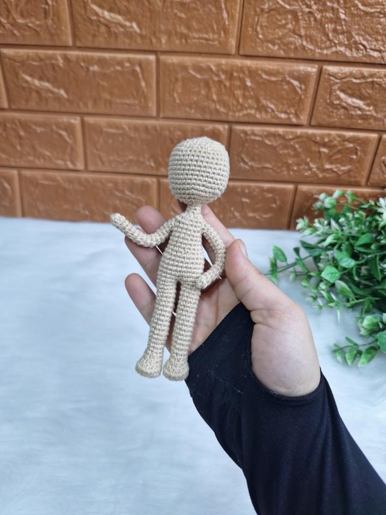 Crochet Doll Body Pattern – Mini No-Sew Amigurumi Tutorial (PDF Pattern) image 4