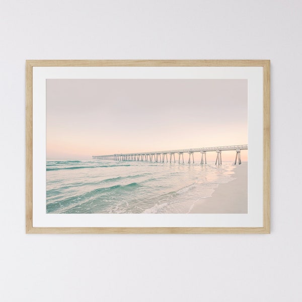 Boardwalk Framed Art Print, Large Coastal Art, Santa Monica, California  Beach Prints, Travel Photography, Promenade Prints, Framed Poster