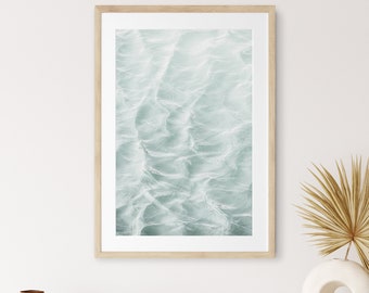 Blue Prints, Coastal Wall Art, Sea Prints, Waves wall art, Light Neutral Art, Boho Coastal Cottage Decor, Minimalist Beach Prints