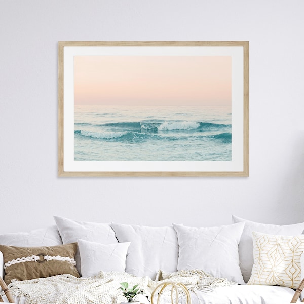 Framed Wall Art Large Beach Etsy