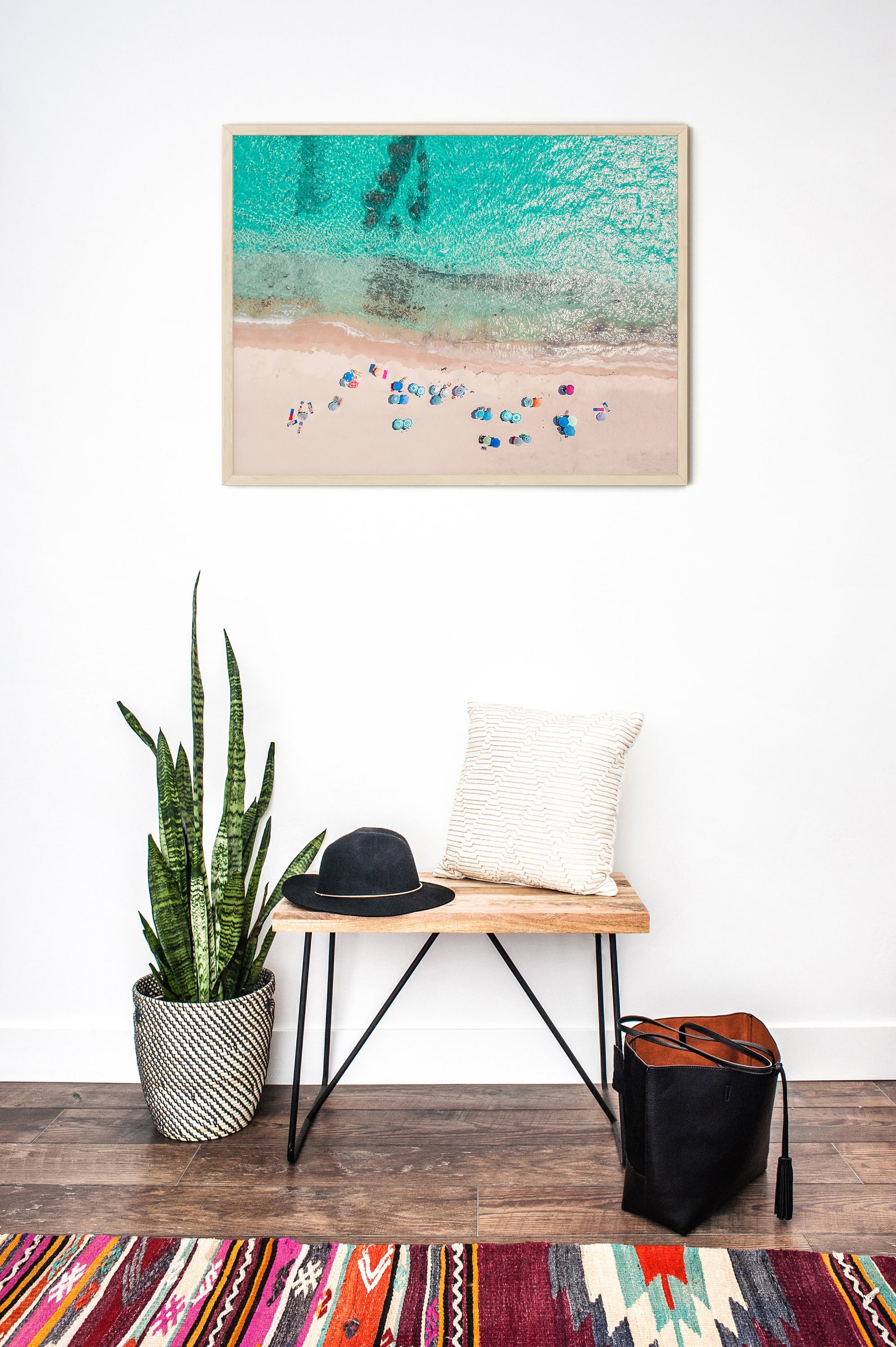 Aerial Beach Wall Art FRAMED Beach Prints Modern Beach Art Etsy