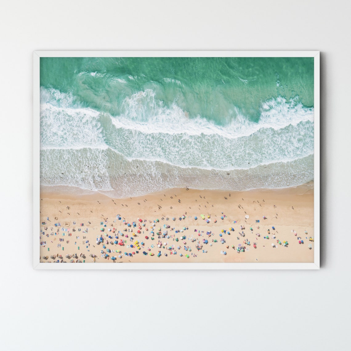 FRAMED Aerial Beach Photography Wall Art Large Wall Decor Etsy