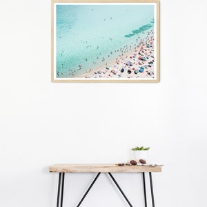 People on the Beach FRAMED Poster Aerial Photography Framed - Etsy