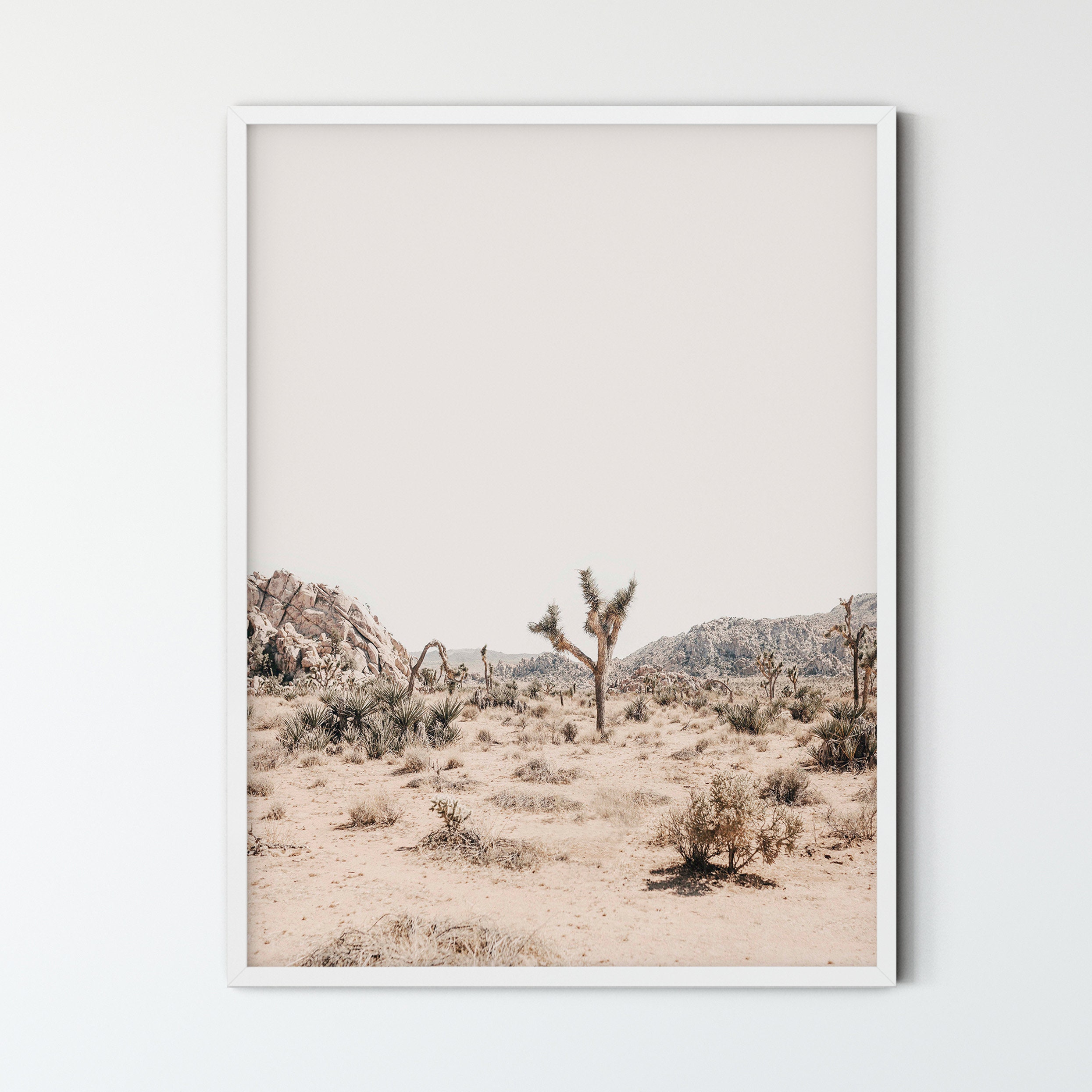 Joshua Tree Print Set – Boho Desert Wall Art, Modern Minimalist ...