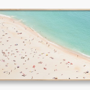 Beach Print, Unframed Art Print 30x40, Boho Aerial Beach Wall Art image 1