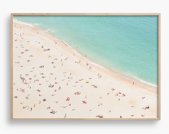 Beach Print, Unframed Art Print 30"x40", Boho Aerial Beach Wall Art