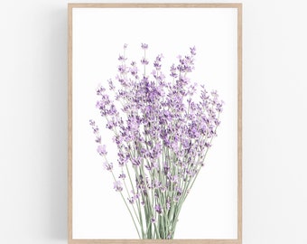 Lavender Art Print, Unframed Art, Lilac Print, Purple Kitchen Decor, Modern Farmhouse prints