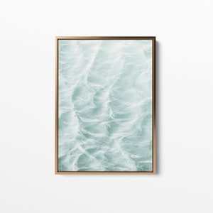 Framed Coastal Wall Art, Stretched Canvas Print, Ocean Art, Sea Wall Art, Beach Apartment Decor, Water Print, Canvas Wall Art Large, image 10