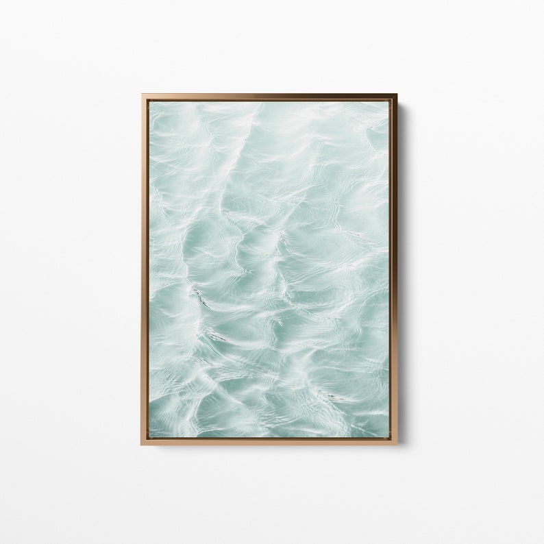 Framed Coastal Wall Art, Stretched Canvas Print, Ocean Art, Sea Wall Art, Beach Apartment Decor, Water Print, Canvas Wall Art Large, image 10