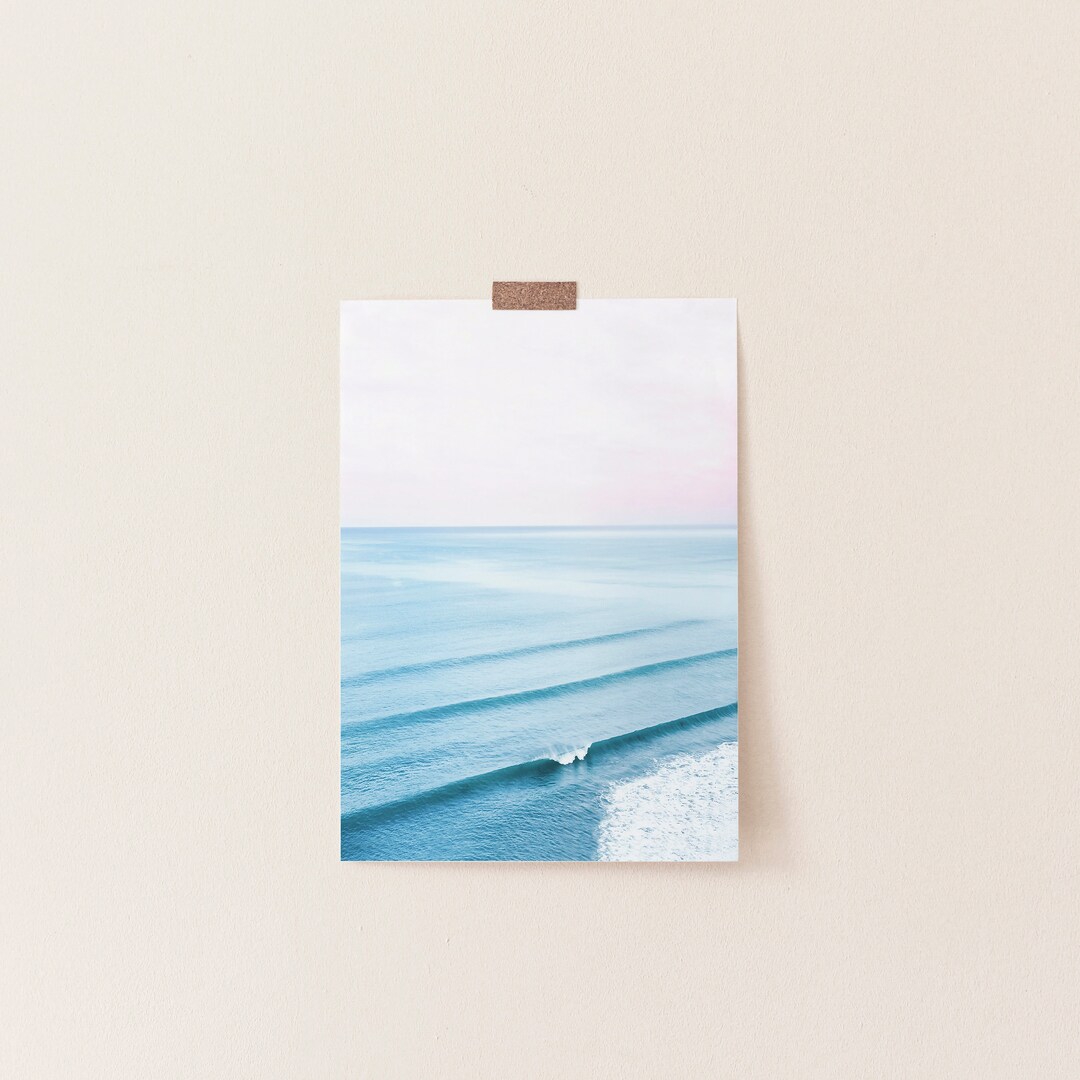 Rolling Waves Sea Art Print, Unframed Poster - Etsy