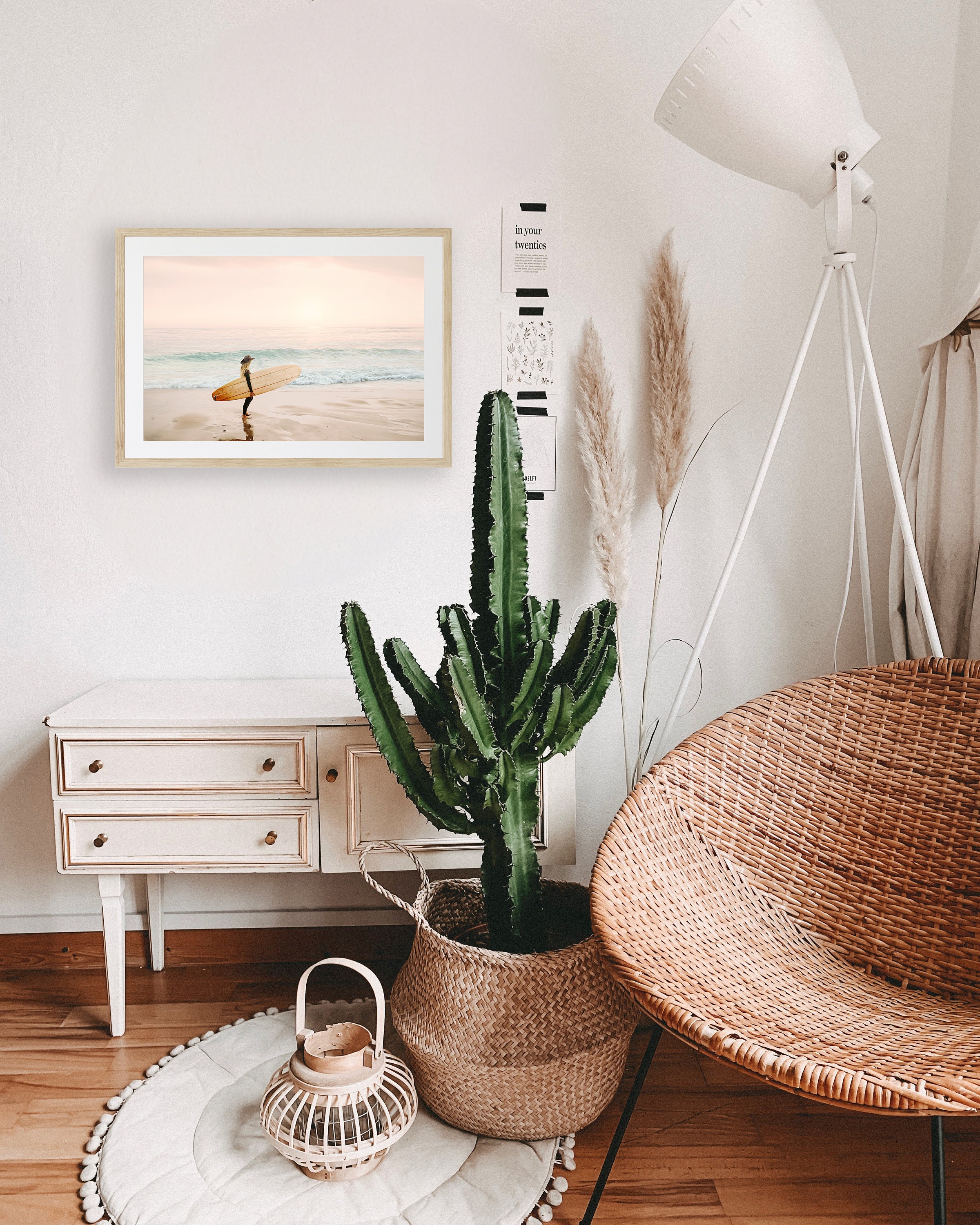 Coastal Cowgirl Wall Prints Decor, Modern Surf Prints, Fine Art ...