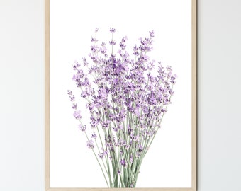 Lavender Framed Wall Art, Botanical Prints, Floral Photography Prints