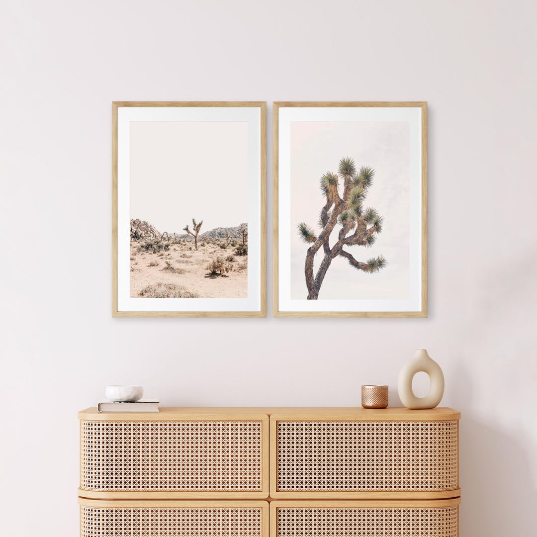 Joshua Tree Print Set – Boho Desert Wall Art, Modern Minimalist ...
