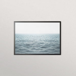 Indigo 'Blue Ocean Horizon' Framed Photography