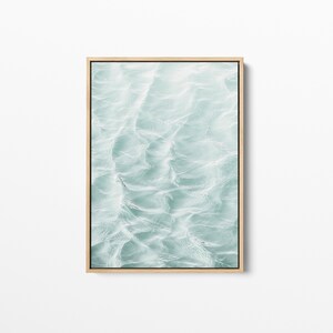 Framed Coastal Wall Art, Stretched Canvas Print, Ocean Art, Sea Wall Art, Beach Apartment Decor, Water Print, Canvas Wall Art Large, image 8