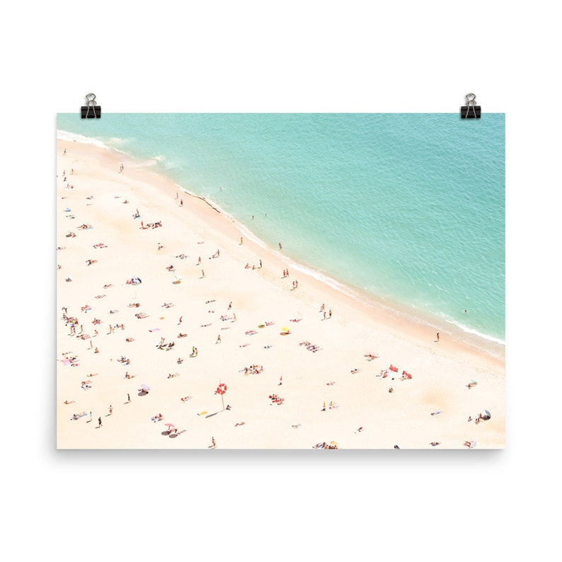 Beach Print, Unframed Art Print 30x40, Boho Aerial Beach Wall Art image 9