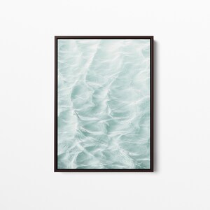 Framed Coastal Wall Art, Stretched Canvas Print, Ocean Art, Sea Wall Art, Beach Apartment Decor, Water Print, Canvas Wall Art Large, image 9