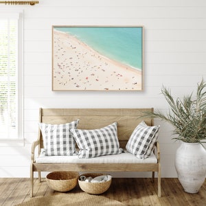 Beach Print, Unframed Art Print 30x40, Boho Aerial Beach Wall Art image 5