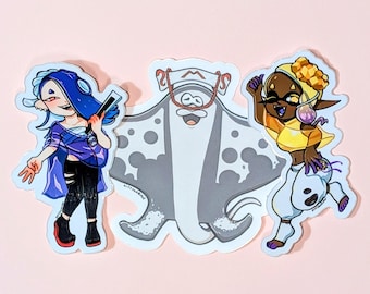 Deep Cut | Splatoon vinyl sticker set