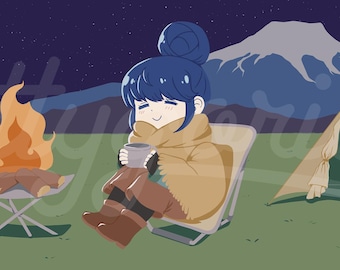Comfy Camping | 24"x8" Landscape Print