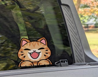 Orange Tabby Cat Decal