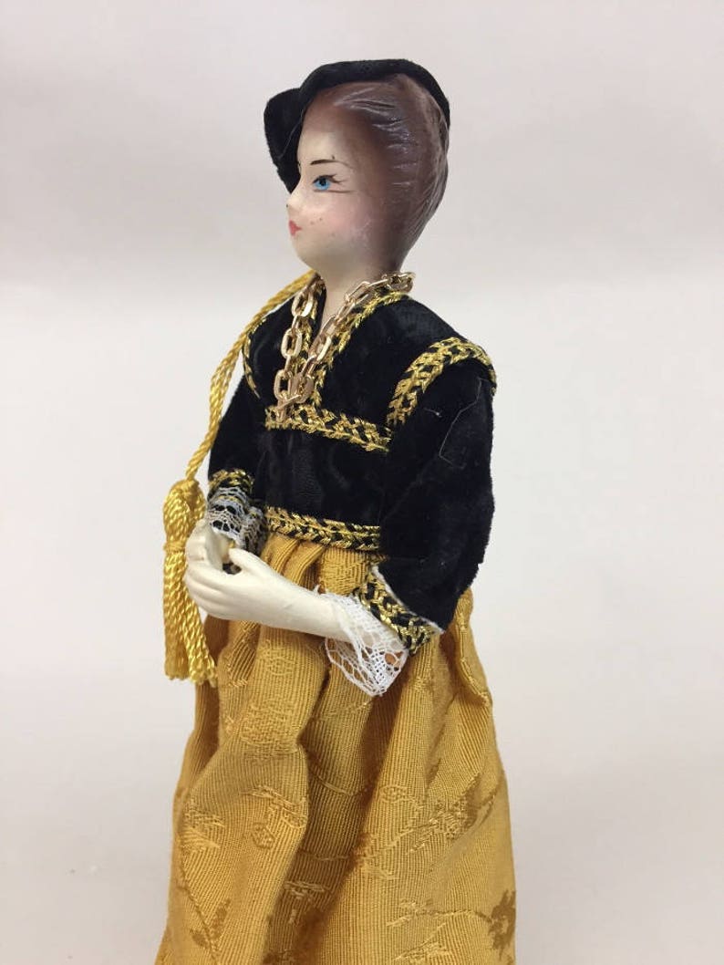 Porcelain Doll  Amalia Greek traditional costume  handmade image 2