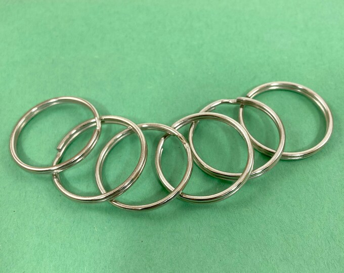 50 Pack - Key Rings - 33 Mm Split Key Ring - Strong Key Chain Ring - 33 ...
